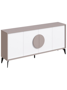 Μπουφές Gora Pakoworld σε Λευκή με Μόκα Απόχρωση  180x35.6x82εκ