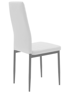 Τραπεζαρία Cuba-Parker Pakoworld σετ 5τεμ Sonoma-Λευκό 120x80x75εκ