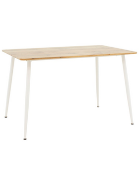 Τραπεζαρία Cuba-Parker Pakoworld σετ 5τεμ Sonoma-Λευκό 120x80x75εκ