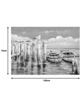 Πίνακας σε Καμβά Port Inart 100x3x70εκ