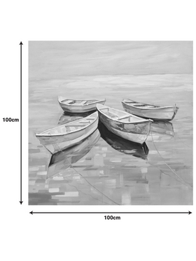 Πίνακας σε Καμβά Boatty Inart 100x3x100εκ