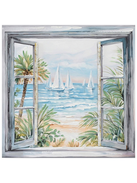 Πίνακας σε Καμβά Deive Inart 80x3x80εκ