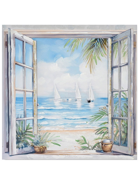 Πίνακας σε Καμβά Deive ι  Inart 80x3x80εκ