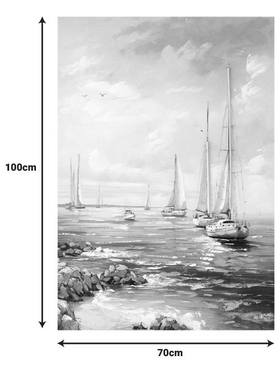 Πίνακας σε Καμβά Sailsy Inart 70x3x100εκ
