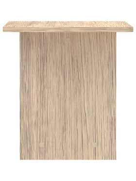 Τραπέζι Kumba Pakoworld σε oak Απόχρωση 80x40x42εκ