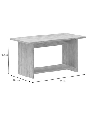 Τραπέζι Kumba Pakoworld σε oak Απόχρωση 80x40x42εκ