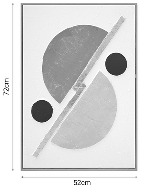 Πίνακας σε Καμβά Geometric Inart 52x4.5x72εκ