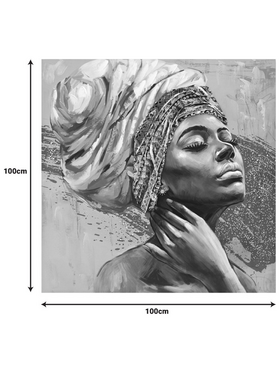 Πίνακας σε Καμβά Africana Inart 100x3x100εκ