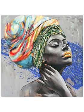 Πίνακας σε Καμβά Africana Inart 100x3x100εκ