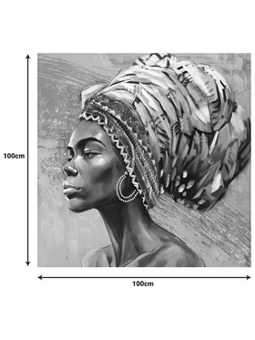 Πίνακας σε Καμβά Africana i Inart 100x3x100εκ