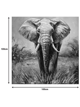 Πίνακας σε Καμβά Elepho Inart 100x3x100εκ