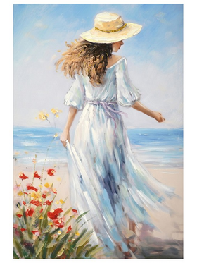 Πίνακας σε Καμβά Avra ι Inart 60x3x90εκ
