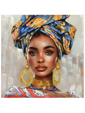 Πίνακας σε Καμβά Turban Inart 80x3x80εκ