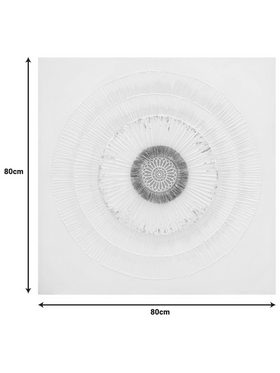 Πίνακας σε Καμβά Circled Inart 80x3x80εκ