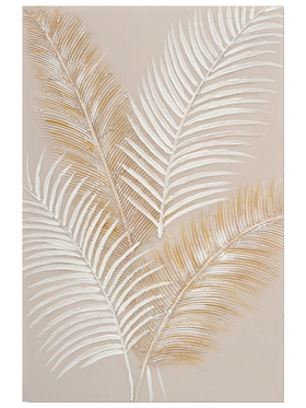 Πίνακας σε Καμβά Leavy i Inart 60x3x90εκ