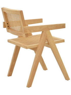 Πολυθρόνα Winslow Pakoworld Φυσικό Rubberwood 52x59x79εκ