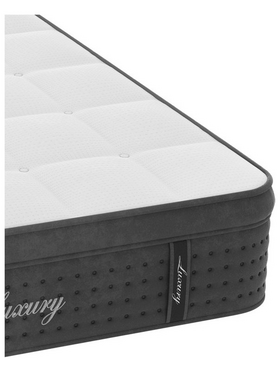 Στρώμα Luxury Pakoworld Pocket Spring+gel Memory Foam+latex Μονής Όψης Aloe Vera 34-36cm 160x200εκ