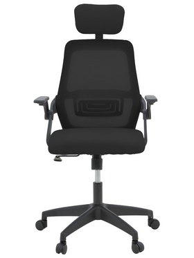 Καρέκλα Γραφείου Peja Pakoworld Mesh Ύφασμα Μαύρο 58x60x107-117εκ
