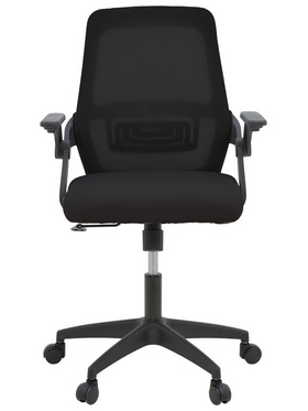 Καρέκλα Γραφείου Reji Pakoworld Mesh Ύφασμα Μαύρο 58x60x89-99εκ