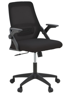 Καρέκλα Γραφείου Reji Pakoworld Mesh Ύφασμα Μαύρο 58x60x89-99εκ