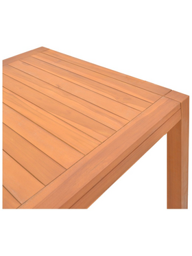 Τραπέζι Vocaly Pakoworld Teak Ξύλο σε Φυσική Απόχρωση 200x100x75εκ