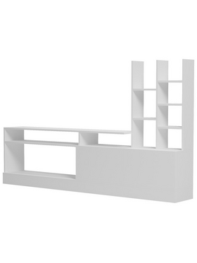 Σύνθετο Σαλονιού Seruno Pakoworld σε Λευκή Απόχρωση 170x25x100εκ