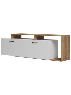 Έπιπλο Τηλεόρασης Tobler Pakoworld σε Oak- Λευκή Απόχρωση 170x40x53εκ