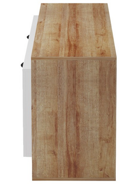 Έπιπλο Τηλεόρασης Tobler Pakoworld σε Oak- Λευκή Απόχρωση 170x40x53εκ