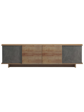 Έπιπλο Τηλεόρασης Zafore  Pakoworld σε oak-Καφέ Antique Απόχρωση 180x33x50εκ