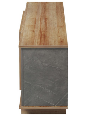 Έπιπλο Τηλεόρασης Zafore  Pakoworld σε oak-Καφέ Antique Απόχρωση 180x33x50εκ