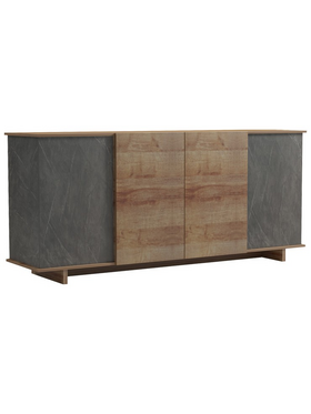 Μπουφές Zafore  Pakoworld σε oak - Καφέ Antique Απόχρωση 180x45x80εκ