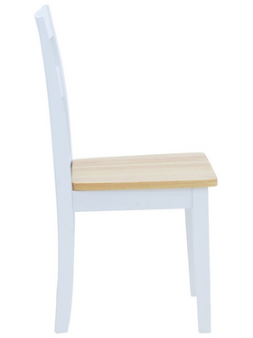 Καρέκλα York Pakoworld σε Λευκή-Φυσική Απόχρωση 39.5x47.5x89εκ