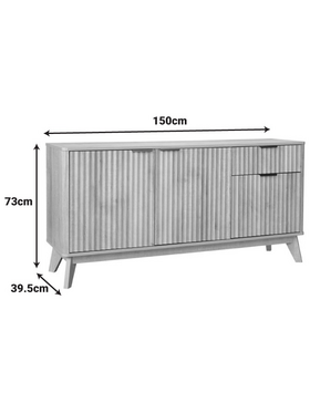Μπουφές Hamea Pakoworld mdf σε Φυσική Απόχρωση 150x39,5x73εκ
