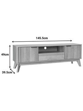 Έπιπλο Τηλεόρασης Hamea Pakoworld mdf σε Φυσική Απόχρωση 145x39,5x49εκ