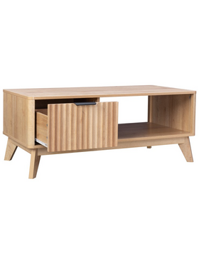 Τραπέζι Σαλονιού Hamea Pakoworld mdf σε Φυσική Απόχρωση 110x55,2x45εκ