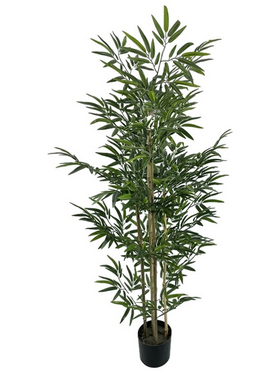 Διακοσμητικό Φυτό Bamboo σε Γλάστρα Inart Πράσινο pp Υ150εκ