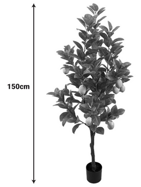 Διακοσμητικό Φυτό Lemon Tree σε Γλάστρα Inart Πράσινο pp Υ150εκ