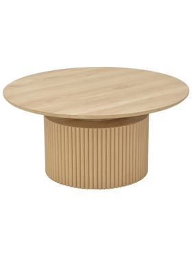 Τραπέζι Σαλονιού Opols Pakoworld mdf σε  Φυσική Απόχρωση Φ90x42εκ