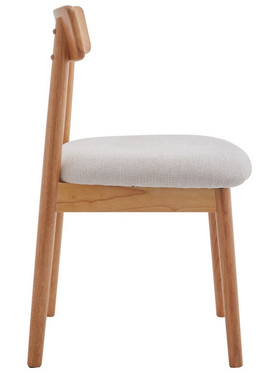 Καρέκλα Tullo Pakoworld Rubberwood σε Φυσική Απόχρωση 46x45x78εκ