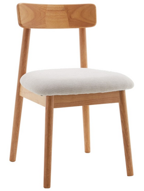 Καρέκλα Tullo Pakoworld Rubberwood σε Φυσική Απόχρωση 46x45x78εκ
