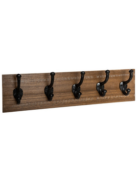 Κρεμάστρα Terty Pakoworld mdf σε Καρυδί Απόχρωση 50x8.5x13εκ
