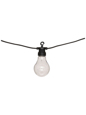 Διακοσμητική Γιρλάντα με 10 led Φωτάκια Karivan Pakoworld σε Μαύρη Απόχρωση 490x12x6εκ