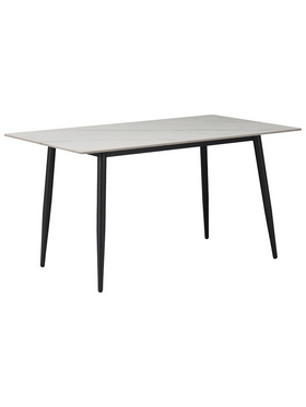 Τραπεζαρία Aurora i-Gustas Pakoworld σετ 5τεμ Sintered Stone-Μαύρο 120x60x75εκ