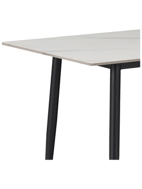 Τραπεζαρία Aurora i-Gustas Pakoworld σετ 5τεμ Sintered Stone-Μαύρο 120x60x75εκ