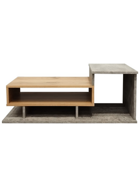 Τραπέζι Σαλονιού Nuvele Pakoworld σε Γκρι Antique-Sonoma Απόχρωση 90x50x35εκ