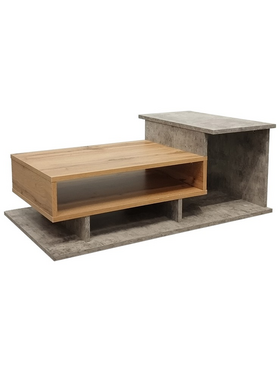 Τραπέζι Σαλονιού Nuvele Pakoworld σε Γκρι Antique-Sonoma Απόχρωση 90x50x35εκ