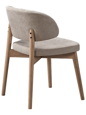 Καρέκλα Siena Pakoworld Rubberwood σε Φυσική-Εκρού Απόχρωση 48x50x81εκ