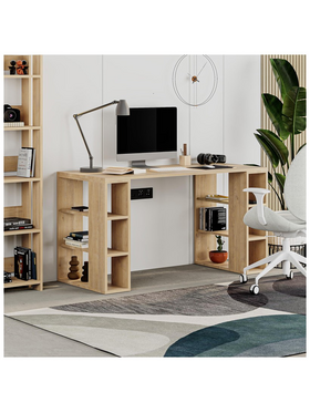 Γραφείο Colmar Pakoworld σε oak Απόχρωση 140x60x75εκ