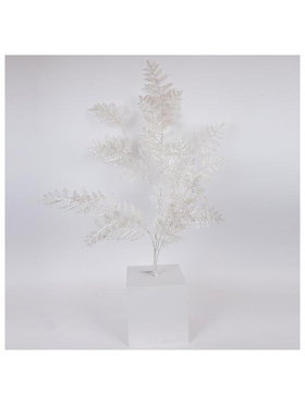 Κλαδι Φτερη, Λευκο Περλε, 107cm