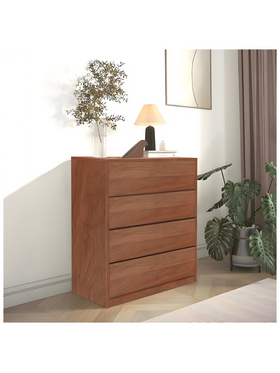 Συρταριέρα Kuanger Pakoworld mdf σε Καρυδί Απόχρωση 80x40x80εκ
